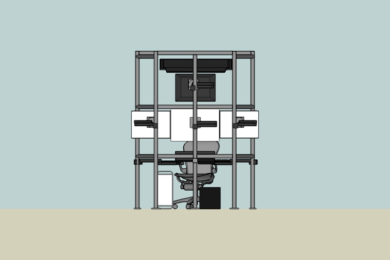 Illustration for article titled Kickass Computer Rig Looks Like Death Star Combat Station